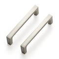 Brushed Nickel Cabinet Handles Square Pulls, 3-3/4 Inch, 25 Pack