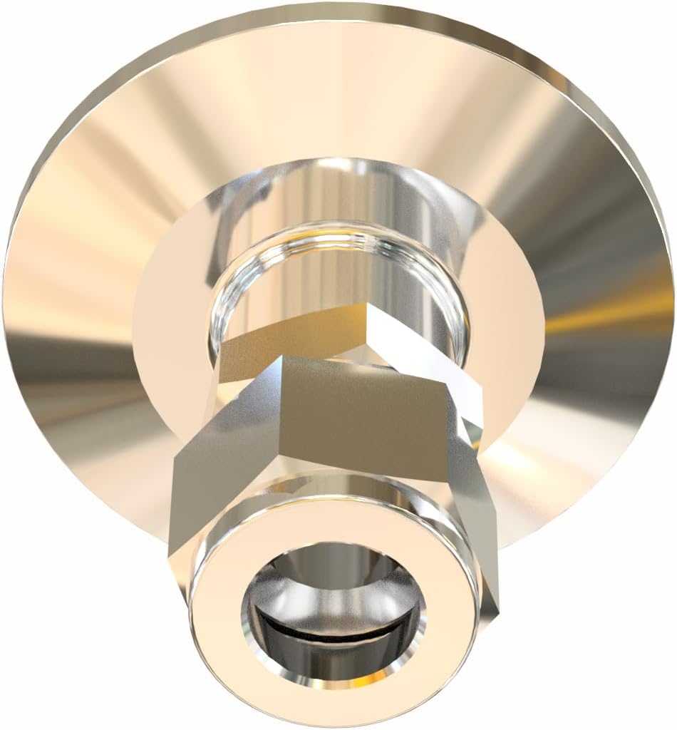 bmotiontech 1/2" double ferrule to KF40 Flange Adapter Compression Fitting Double Ferrule (1/2" double ferrule compression to KF40)