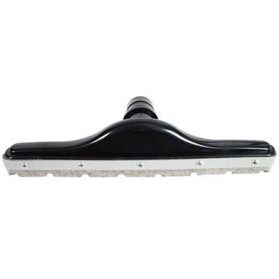 60137 14" Commercial Scalloped Felt Hardwood and Polished Floor Vacuum Attachment, Black