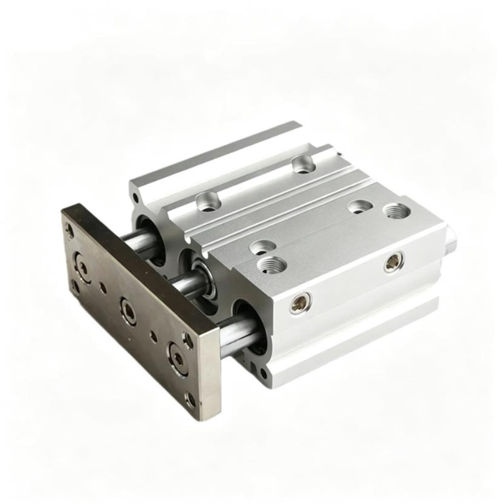 MGPM Compact Guide Air Cylinder, 12-50 Bore, Stroke 10-150 Pneumatic Cylinder(15mm Stroke,MGPM20)