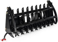84" Root Grapple Rake, Universal Skid Steer Mount, Wide Clamshell, Twin 3,000 PSI Cylinders, 2,900 LB Rated