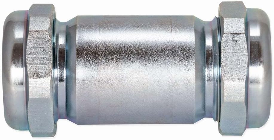 Eastman 4-3/8 Inch Long Pattern Compression Coupling, 1 Inch IPS, Galvanized Steel, 20566