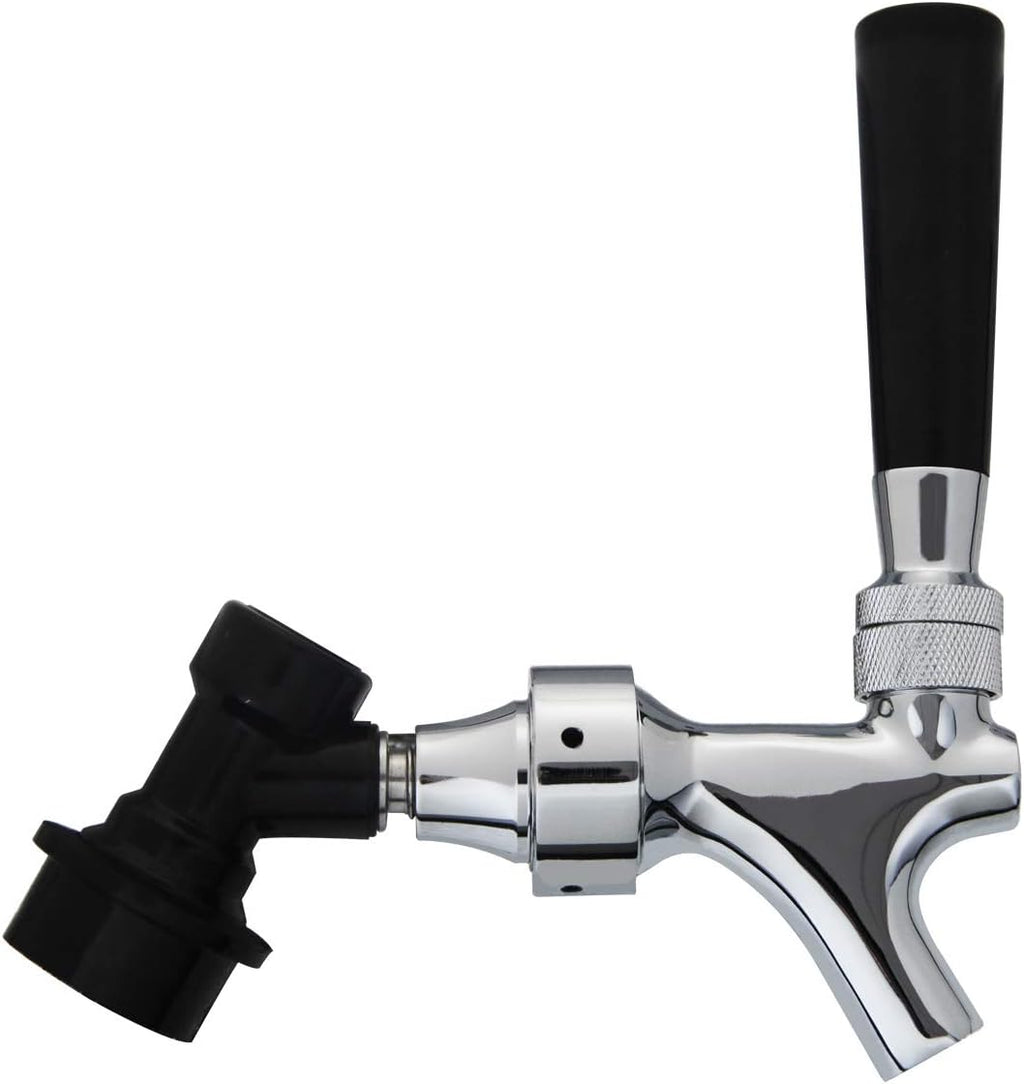 Corny Keg Disconnect Faucet Adapter - LUCKEG Brand Ball Lock Liquid Disconnect with Beer Keg Faucet Adapter 2 pcs for
