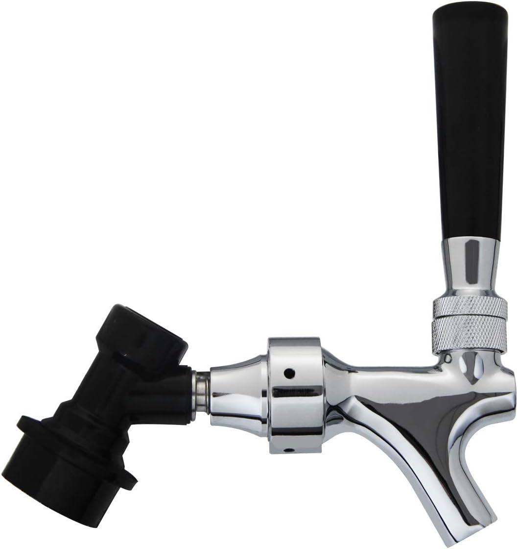 Corny Keg Disconnect Faucet Adapter - LUCKEG Brand Ball Lock Liquid Disconnect with Beer Keg Faucet Adapter 2 pcs for
