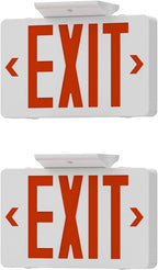 LED Exit Sign with Emergency Light,Double-Sided&Battery Backup 2Pack