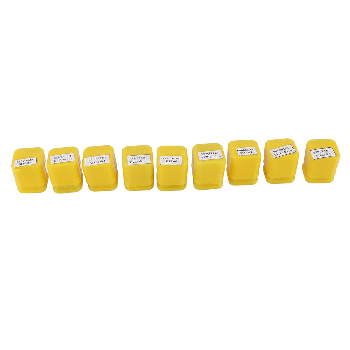 9Pcs ER8 Collet Chuck, High Accuracy CNC Engraving Machine Milling Lathe Tool Tap Chuck