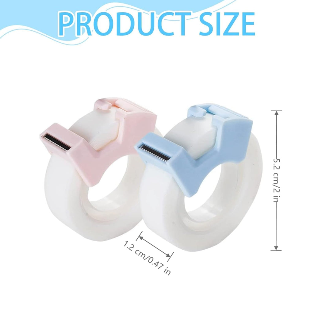 4Pcs 2Inch Tape Dispenser Set Invisible Tape Office Stationery