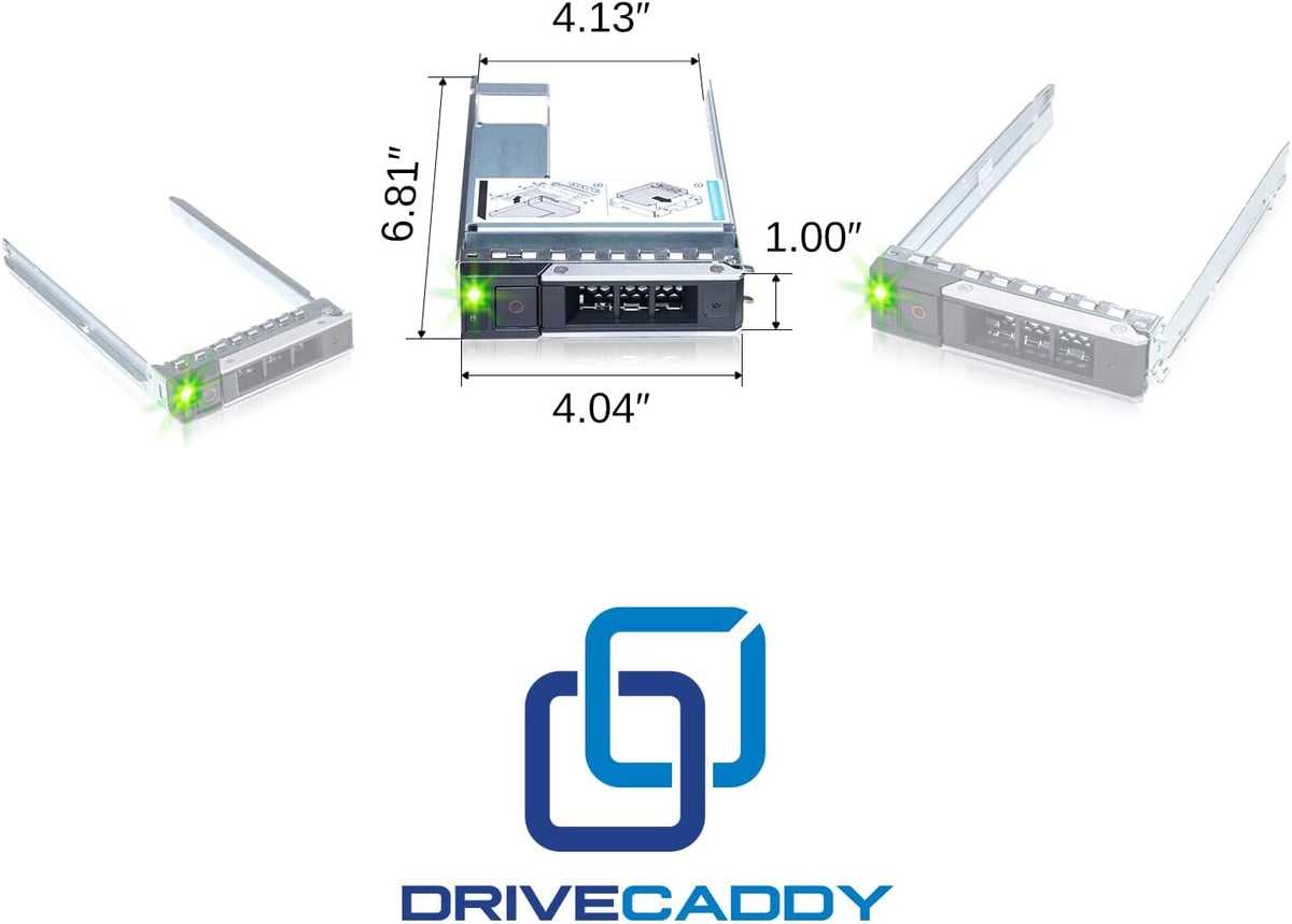 DRIVECADDY 3-Pack 3.5" LFF Caddy with 2.5" Adapter - fits Dell PowerEdge