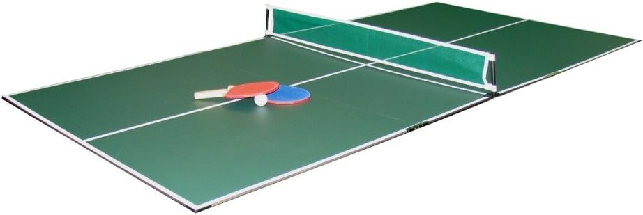 3-in-1 Portable Table Tennis Top, Turn Any Surface into a Game Table for Quick Paced Fun in Any Location, Green, one