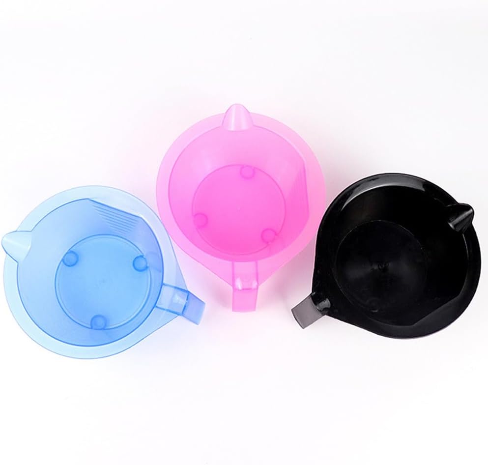2 Pieces Hair Color Bowl Hair Dye Bowl Hair Color Mixing Bowl Plastic Color Mixing Tint Bowl Applicator Bowl Hair