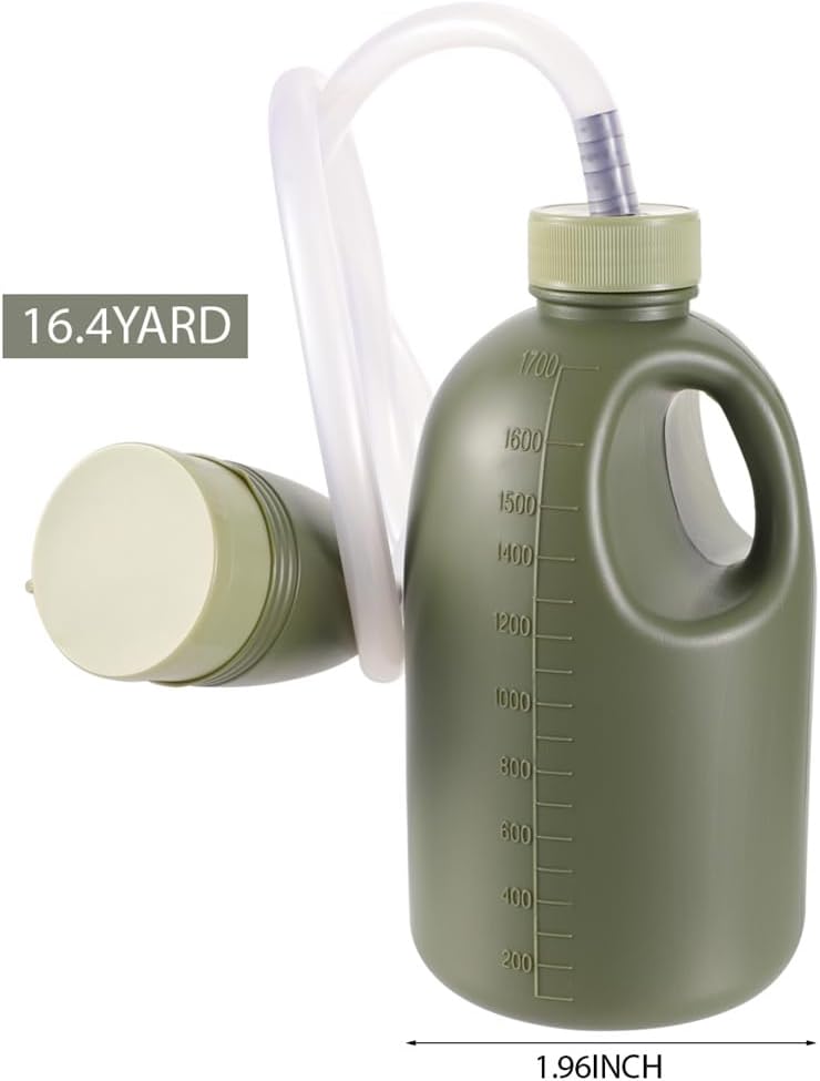 Urine Bottle 1700ml Urinal Bottles for Men and Women Pee Container Spill Proof Portable Mobile Toilet for Camping Car