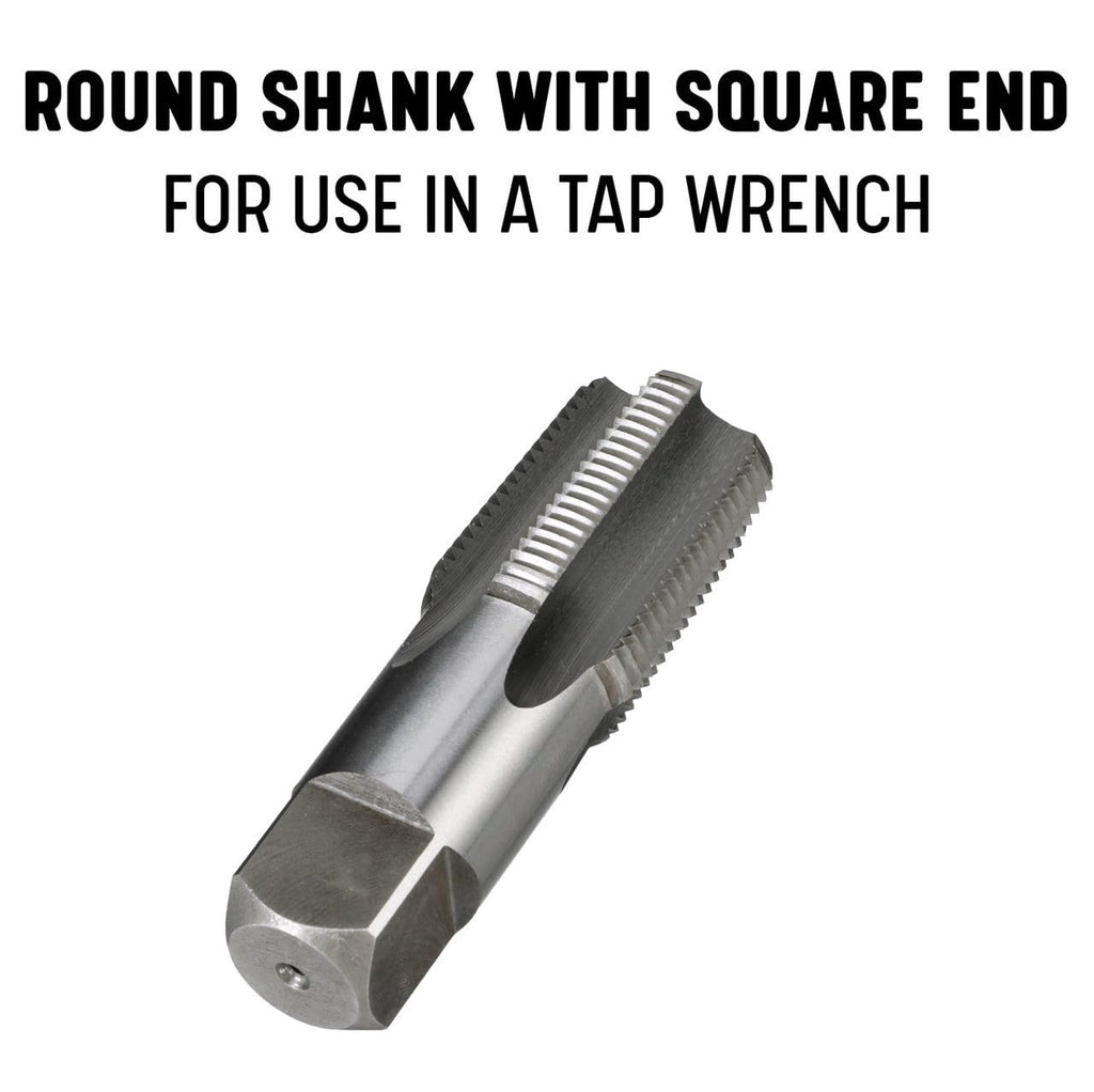 Drill America 1/2" NPT Pipe Tap and Die Kit, Carbon Steel Pipe Tap and Pipe Die - Hex Shape, POUT Series