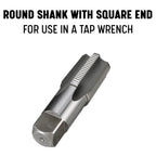 Drill America 1/2" NPT Pipe Tap and Die Kit, Carbon Steel Pipe Tap and Pipe Die - Hex Shape, POUT Series