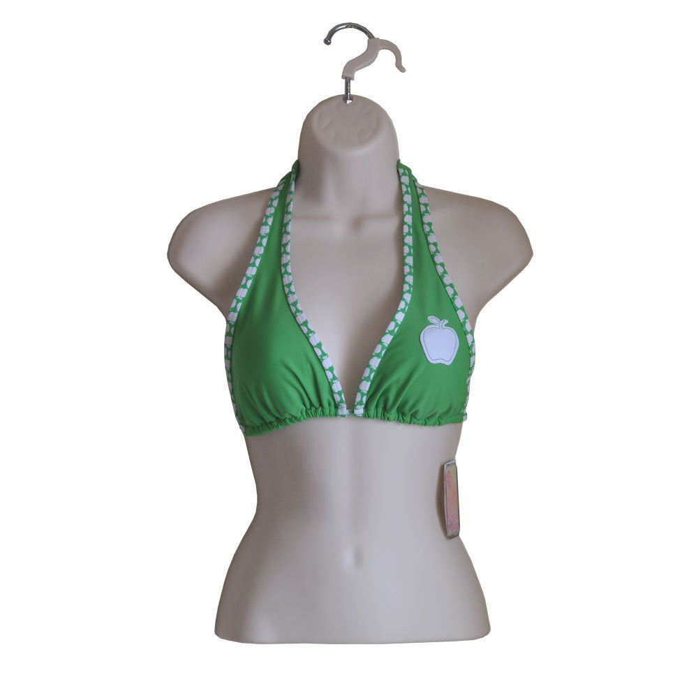 Female Mannequin Torso Hollow Back Body Stackable Dress Form with Hanging Hooks for Tshirt Display, Countertop, Craft