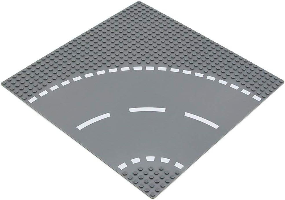 Classic Road Base Plates Street Building Kit Curve 4PCS