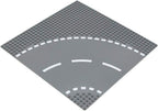 Classic Road Base Plates Street Building Kit Curve 4PCS