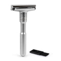 Adjustable Double Edge Classic Safety Razor (1 Razor & 5 pcs Titanium Coated Blades)