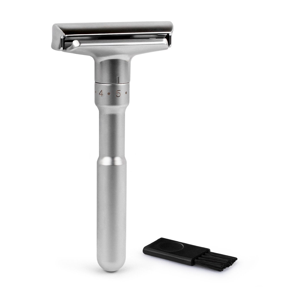 Adjustable Double Edge Classic Safety Razor (1 Razor & 5 pcs Titanium Coated Blades)