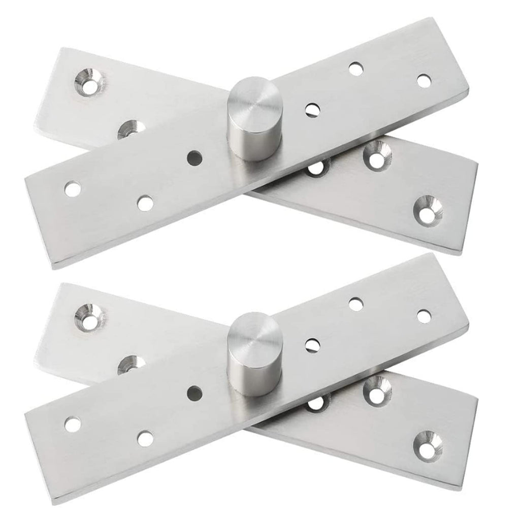 2-Pack Center Pivot Hinges, 360° Hidden Door Hinges, 3.74 x 0.79 in, Medium