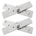 2-Pack Center Pivot Hinges, 360° Hidden Door Hinges, 3.74 x 0.79 in, Medium