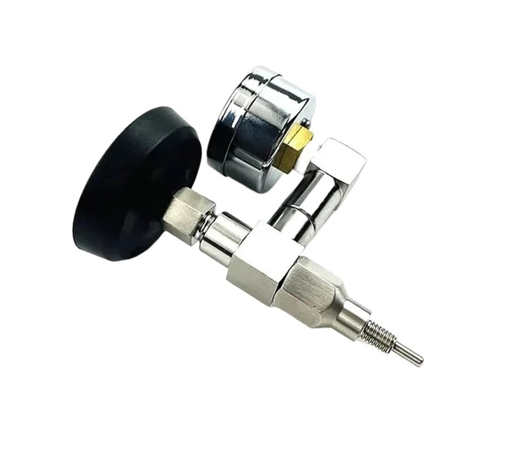 Compatible for E61 Semi-Automatic Espresso Machine, Brewing Head Pressure Gauge Thermometer Modification Accessories(Black)