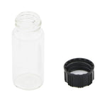 15 Pack 10 ml Small Glass Bottles Vials with Screw Caps, Brown&Clear