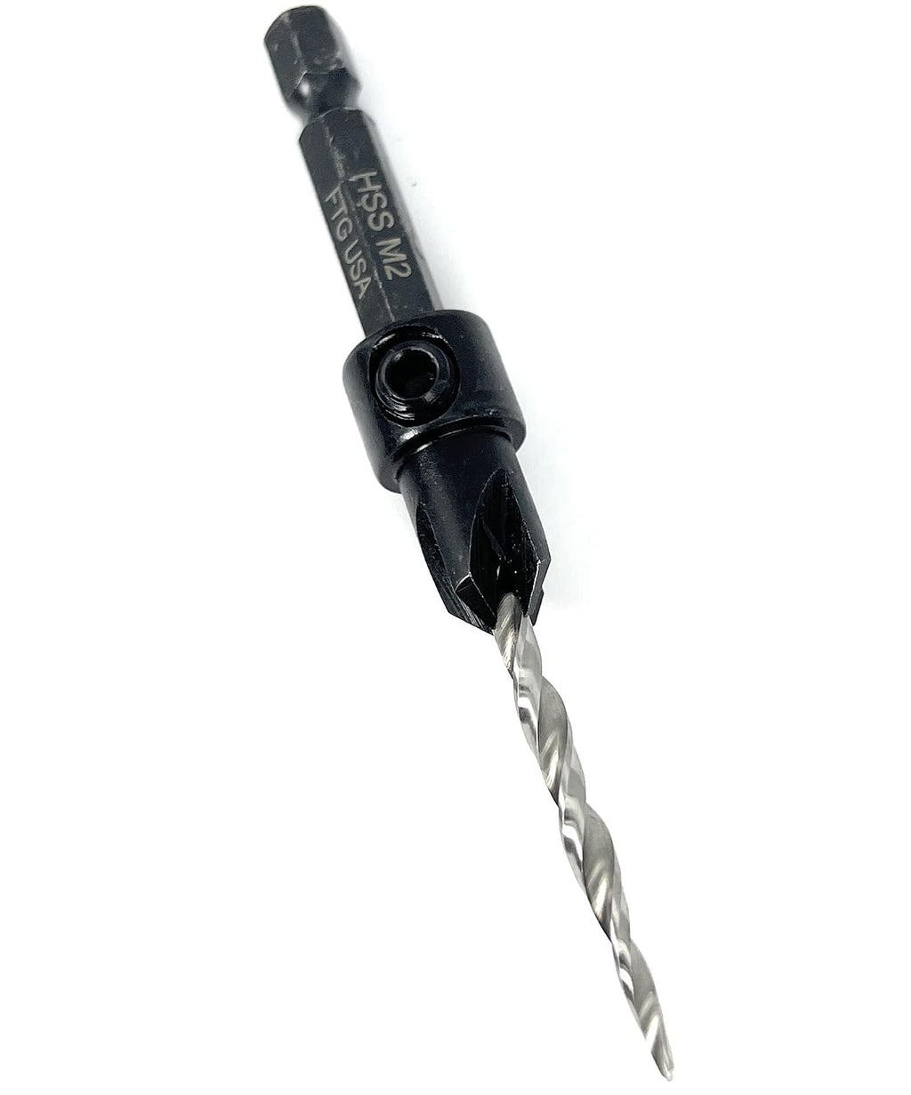FTG USA #6 (9/64") Adjustable Tapered Wood Countersink Drill Bit