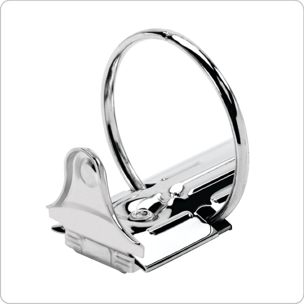 1 Inch 3 Ring Binders, White, 12 Pack, Round Ring Binder, Holds 225 Sheets, PVC Free, Customizable Covers, 2 Pocket