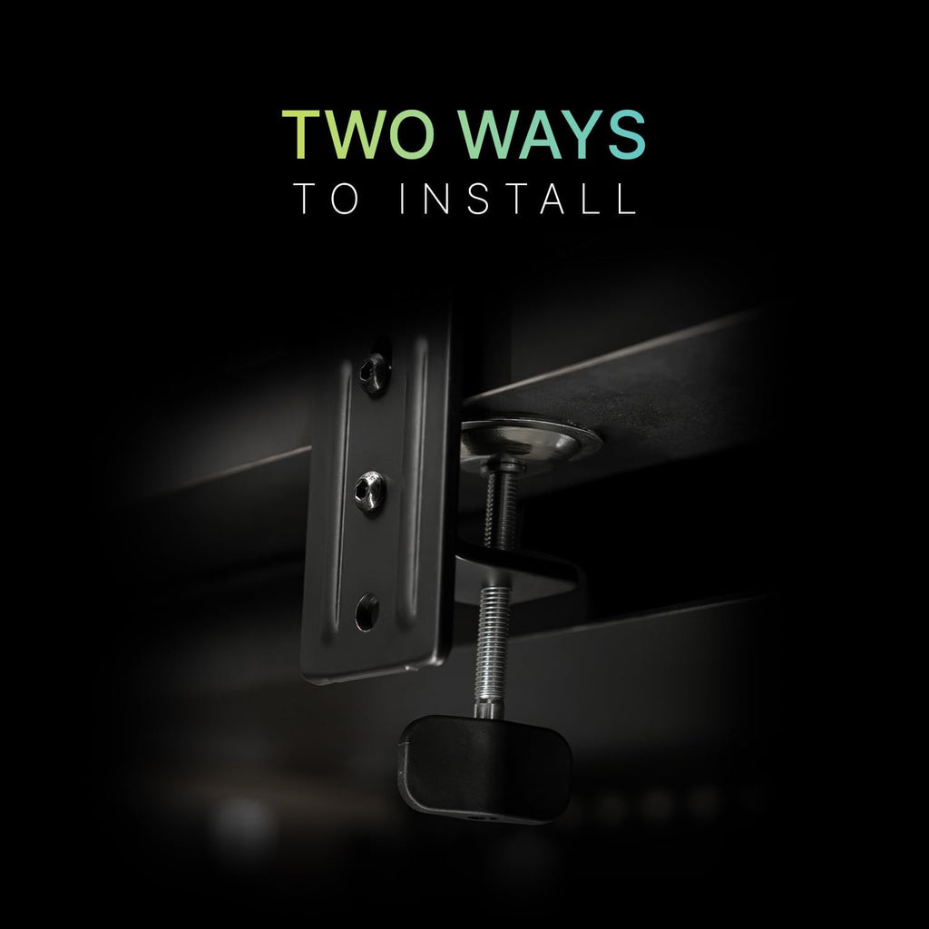 MAG MT101DG - Gas Spring Dual Monitor Stand Arm, Supports 17-32" and 22 lbs, VESA Compatible, Adjustable Gas Spring