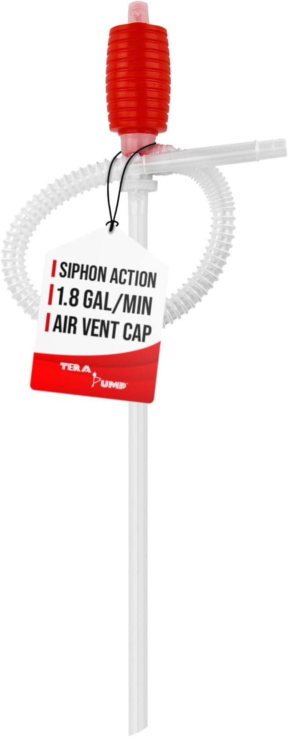 TERA PUMP TRDP14 Gas Siphon Manual Hand Fuel Pump