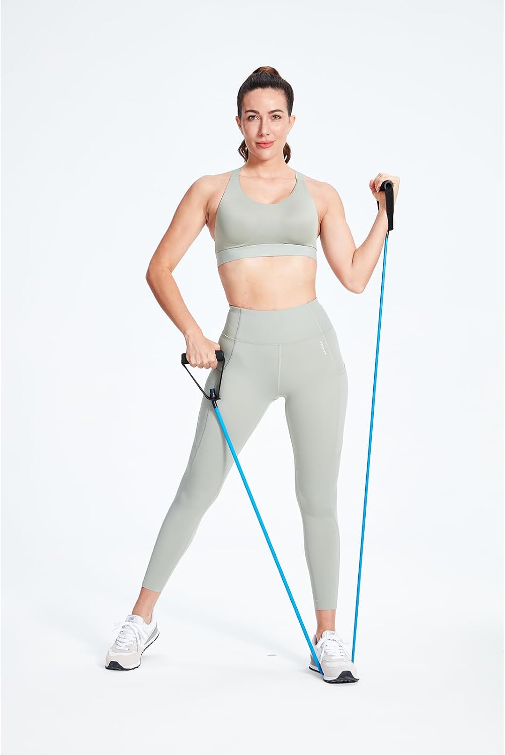 Resistance Bands with Handles for Working Out Women and Men, Exercise Bands with Door Anchor, Stretch Bands for Home