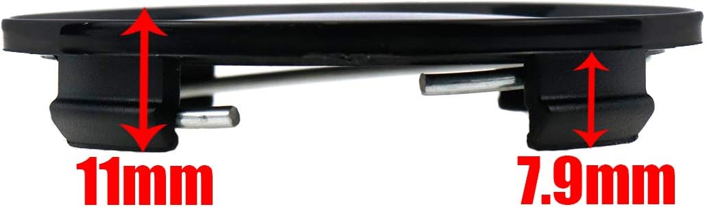 Center Caps,63mm Wheel Rim Hub Center Covers Replacement | 60mm Lug to Lug,Black,Pack of 4