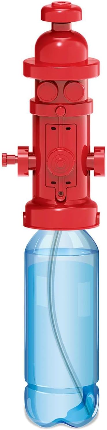 Hydrant Robot Water Pump Kit for Kids Ages 8-12 – DIY Building Set with Motorized Piston, Shoots Water Up to 2