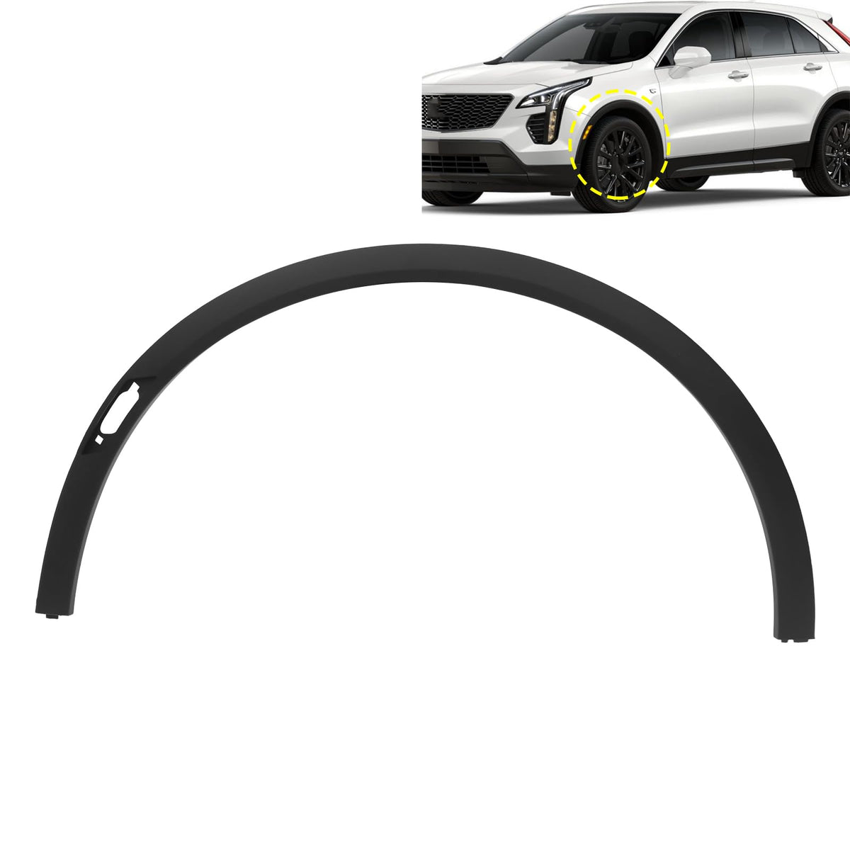 WHODNUS Left Driver Side Fender Trim Assembly for 2017-2024 Cadillac XT5