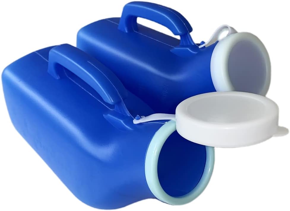 Urinals for Men,YUMSUM Portable Urinal 1200ml 2 Pack (New Blue)