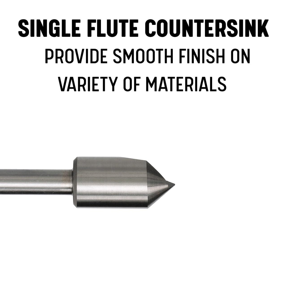 Drill America 5/16"-82 High Speed Steel Single Flute Countersink, Dew Series