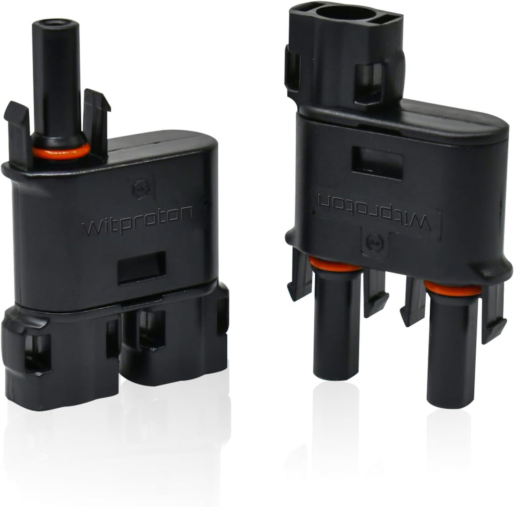 Solar Branch Connector IP68, 1500V FMM+MFF, Y Branch Adapter for Parallel Connection Between Solar Panels, 1 Pairs (2