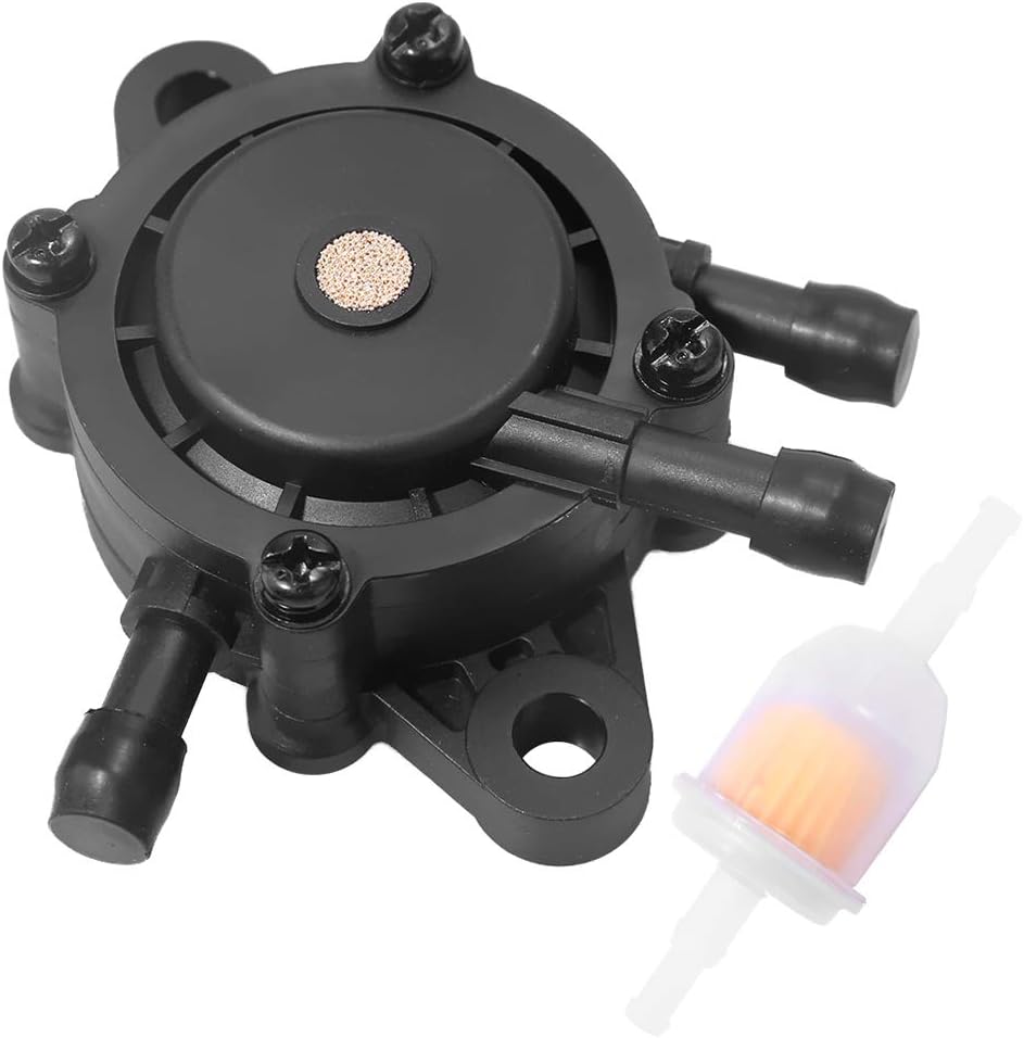 LG808656 Fuel Pump Replacement for John Deere LA145 LA125 LA175 LA115 LA105 D140 D130 D170 D125 D155 D105 D160 D150 D120 D110 D100 Lawn Tractor with Fuel Filter Replace M138498 M145667