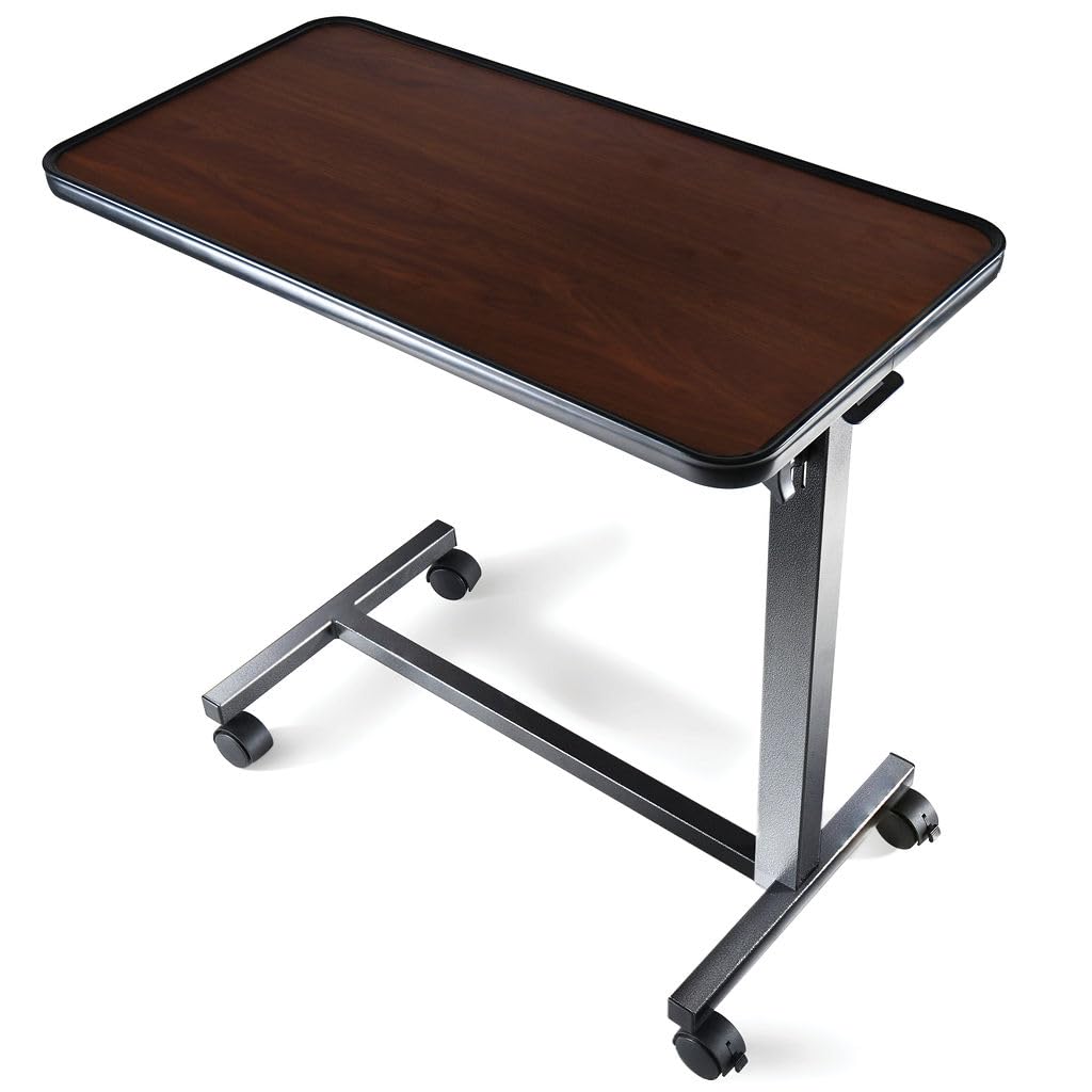 Adjustable Overbed Bedside Table Hospital Table