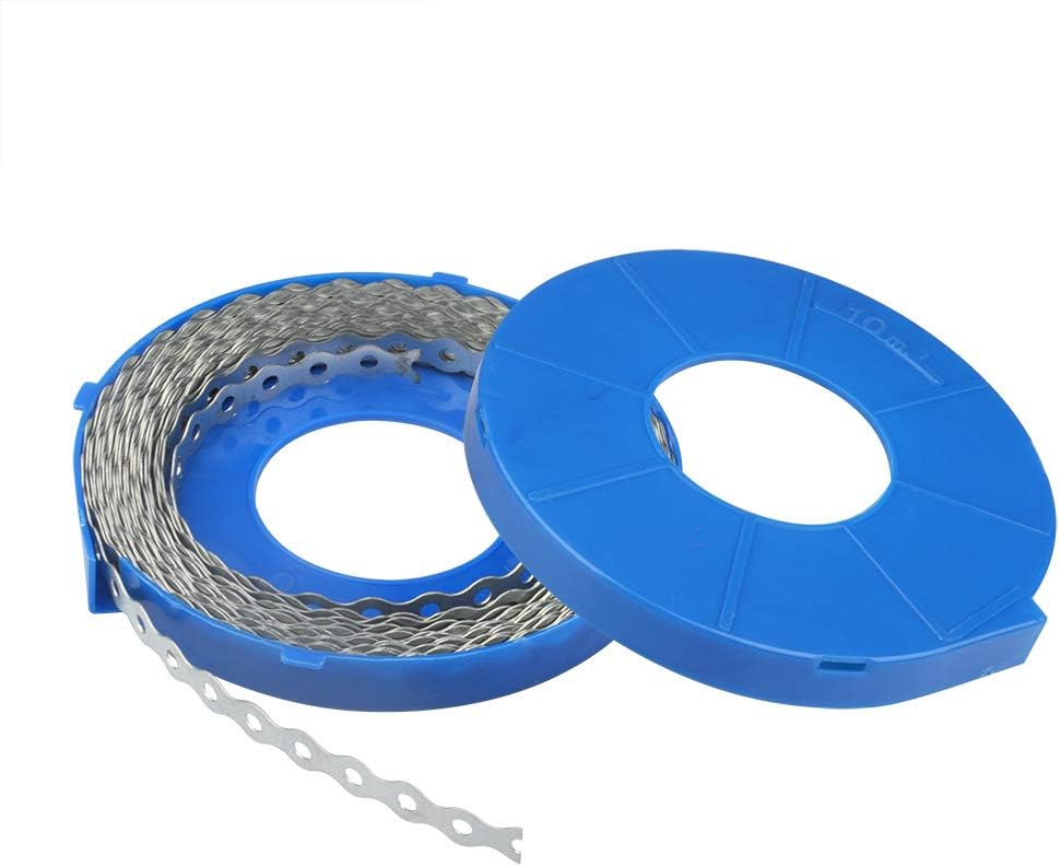 32 ft Perforated Metal Pipe Hanger Strap with Hole, 1/2" W Coil Strapping