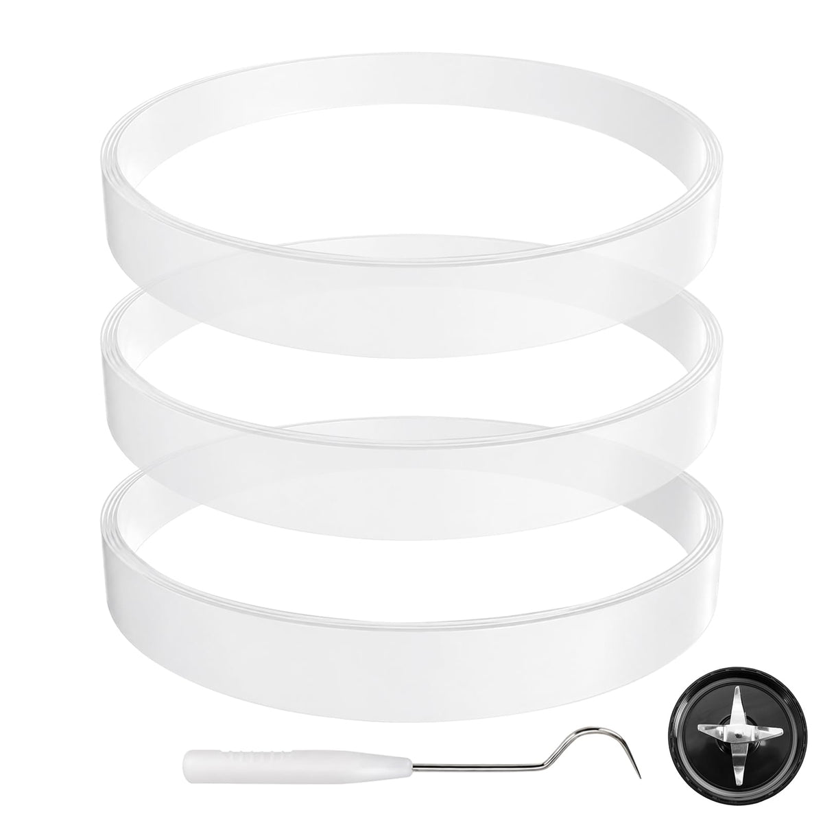 3Pcs Rubber Gaskets Blender Replacement Parts Compatible with Ninja (Medium2)