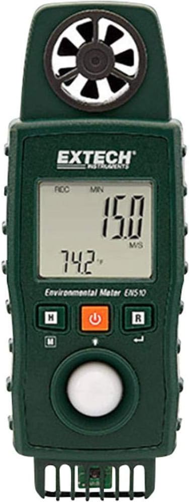 Extech EN510 10-in-1 Environmental Meter, Air, Light, Sound, Climate