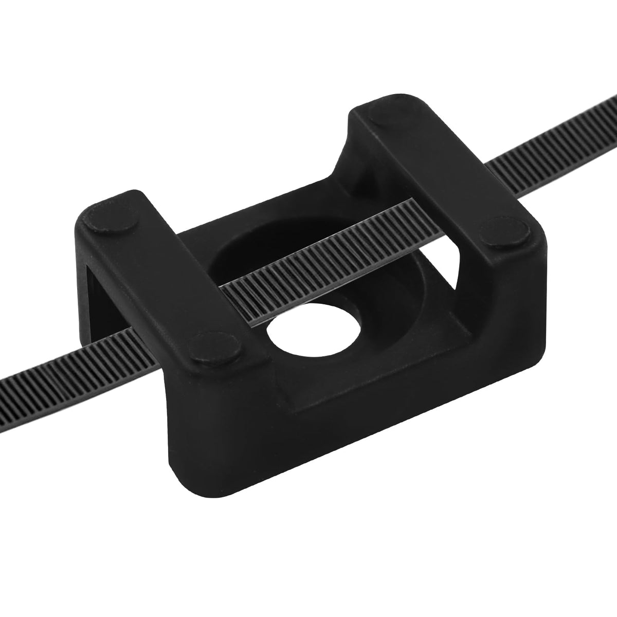 Unlorspy 100Pcs Black Zip Tie Mounts