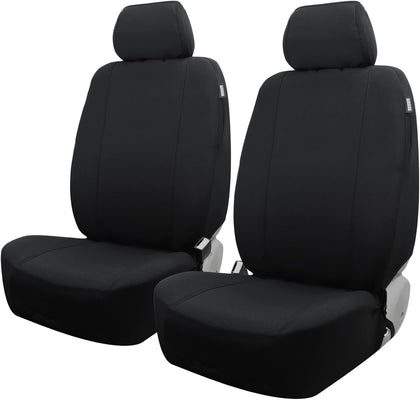 Car Seat Covers, Canvas Seat Protectors for Two Front Seats, Universal Fits Sedan Cars, SUVs, Trucks, and Mini Vans