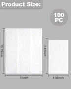 200-Pack White 3-Ply Disposable Guest Napkins