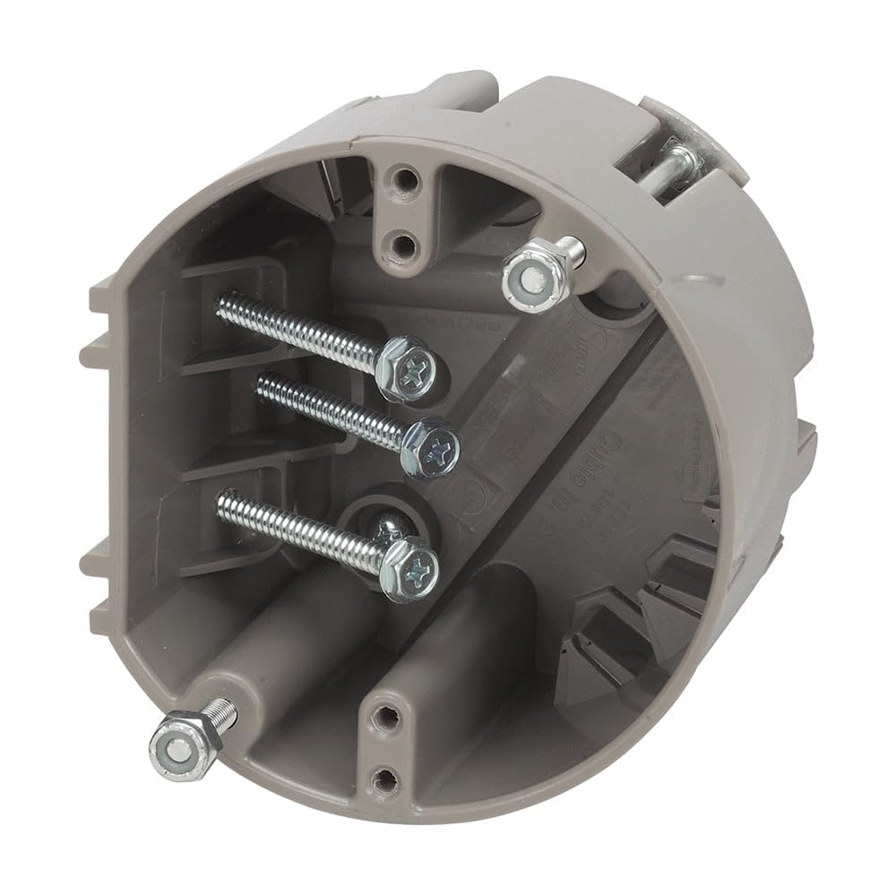 Electrical Box for Ceiling Fan, Light Fixture, 50lb Ceiling Fan and 75lb Light Fixture Support, Depth Adjustable