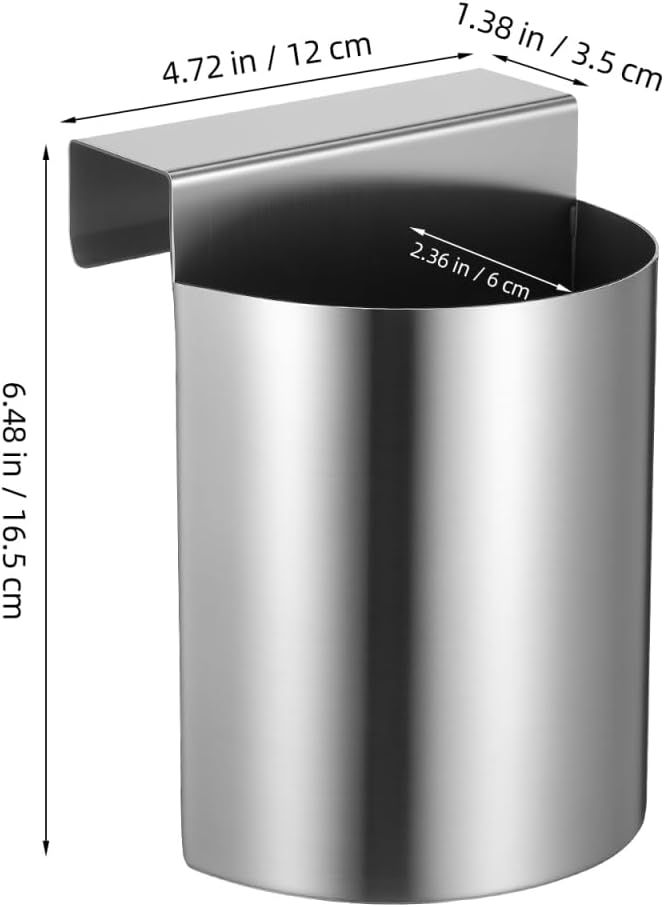 Ice Scoop Holder, Stainless Steel Ice Scoop and Holder Hanging Organizer for Fridge Shelf, Freezer, Pantry