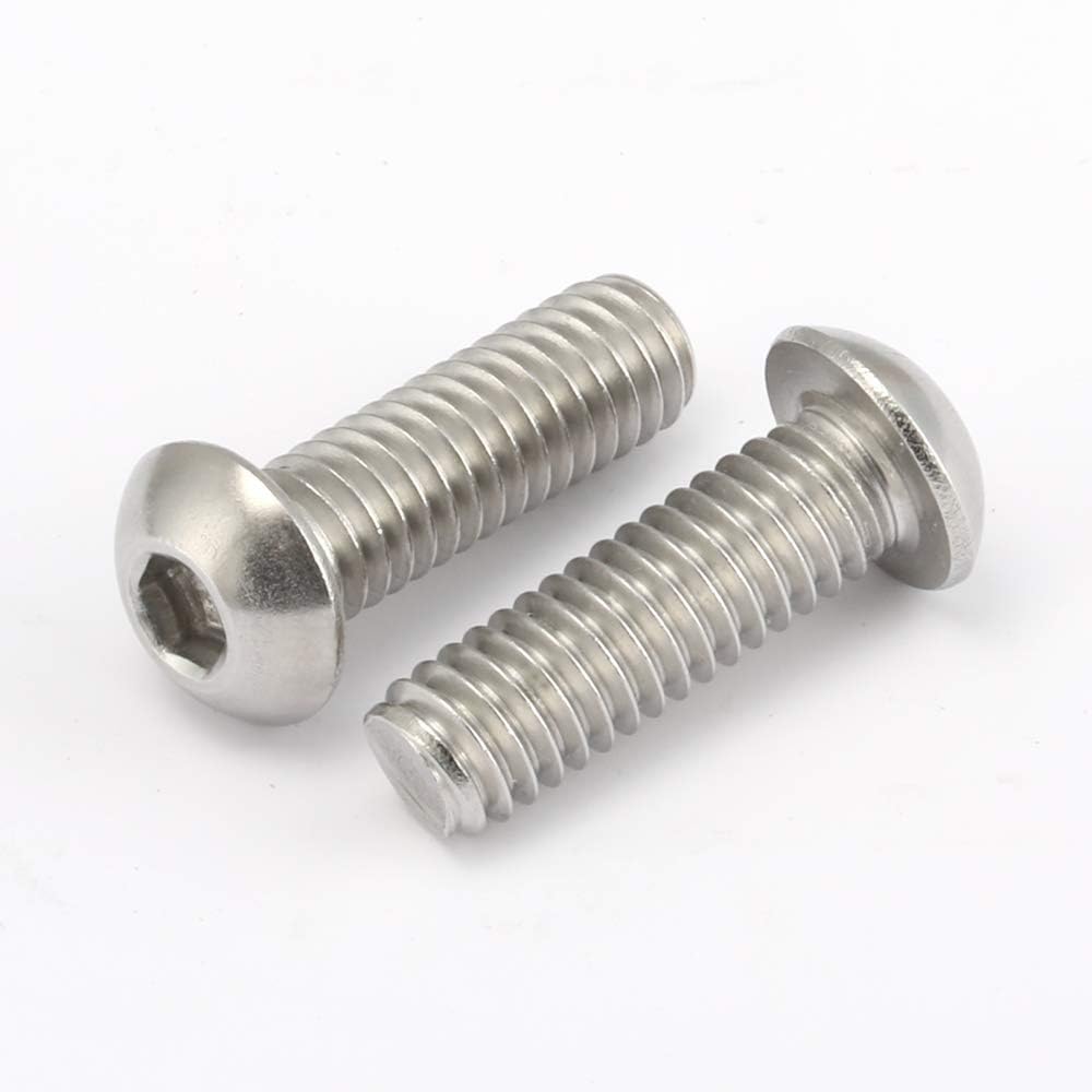 1/4-20 x 1/2" Button Head Socket Cap Screws, 50 PCS