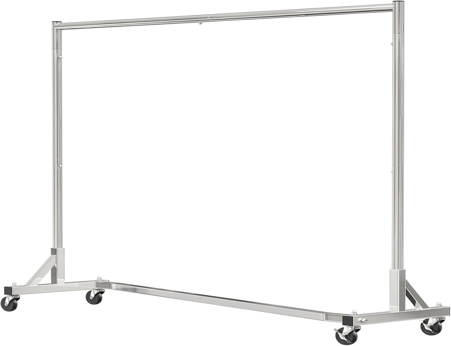 Industrial Grade Z Base 70inches Extra Long Clothes Garment Rack, Commercial Grade Rolling Clothing Rack, Heavy Duty