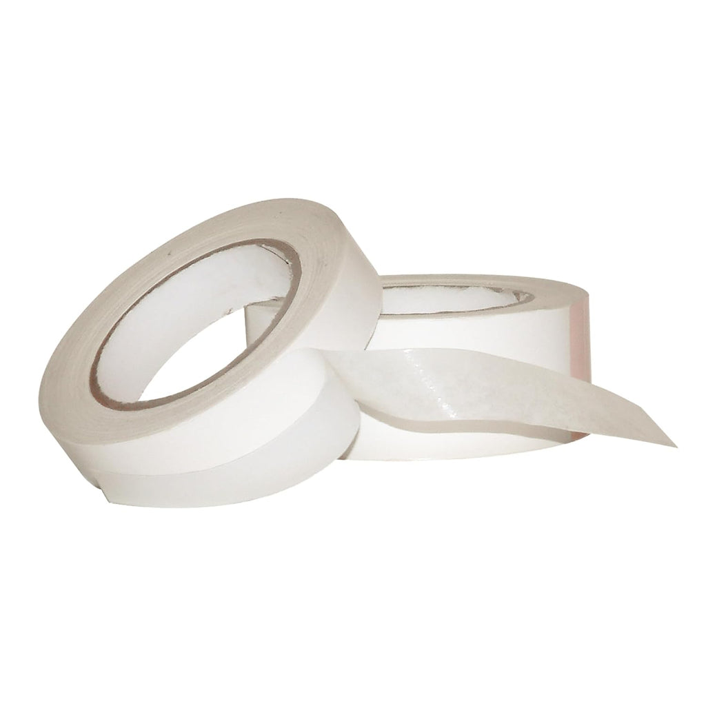 JVCC Double-Sided Crepe Paper Tape, 1/2 in. x 36 yds. (White)